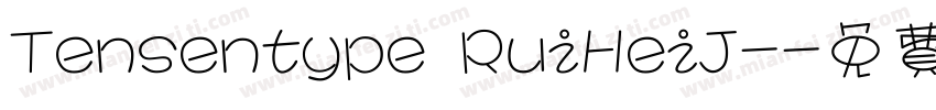 Tensentype RuiHeiJ-字体转换